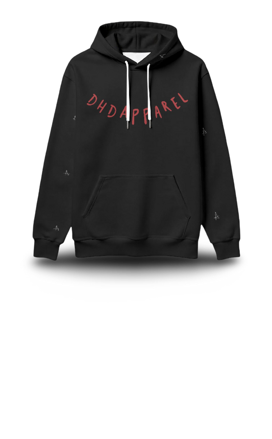 Black Angel All BLACK Pullover Hoodie