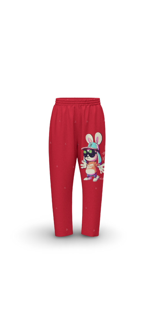 G bunny Harem Sports Pants RED