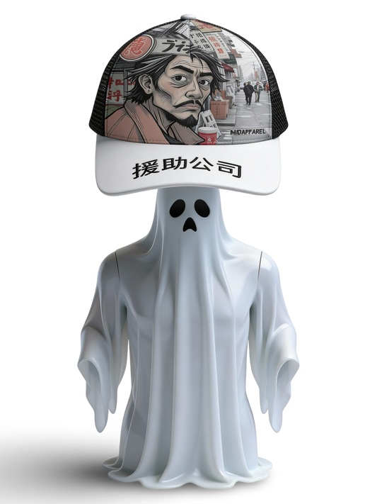 AidInc leejong Trucker Hat With Black Half-mesh