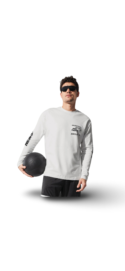 Breaking News Dhd white Long Sleeve T-Shirt | 190GSM Cotton