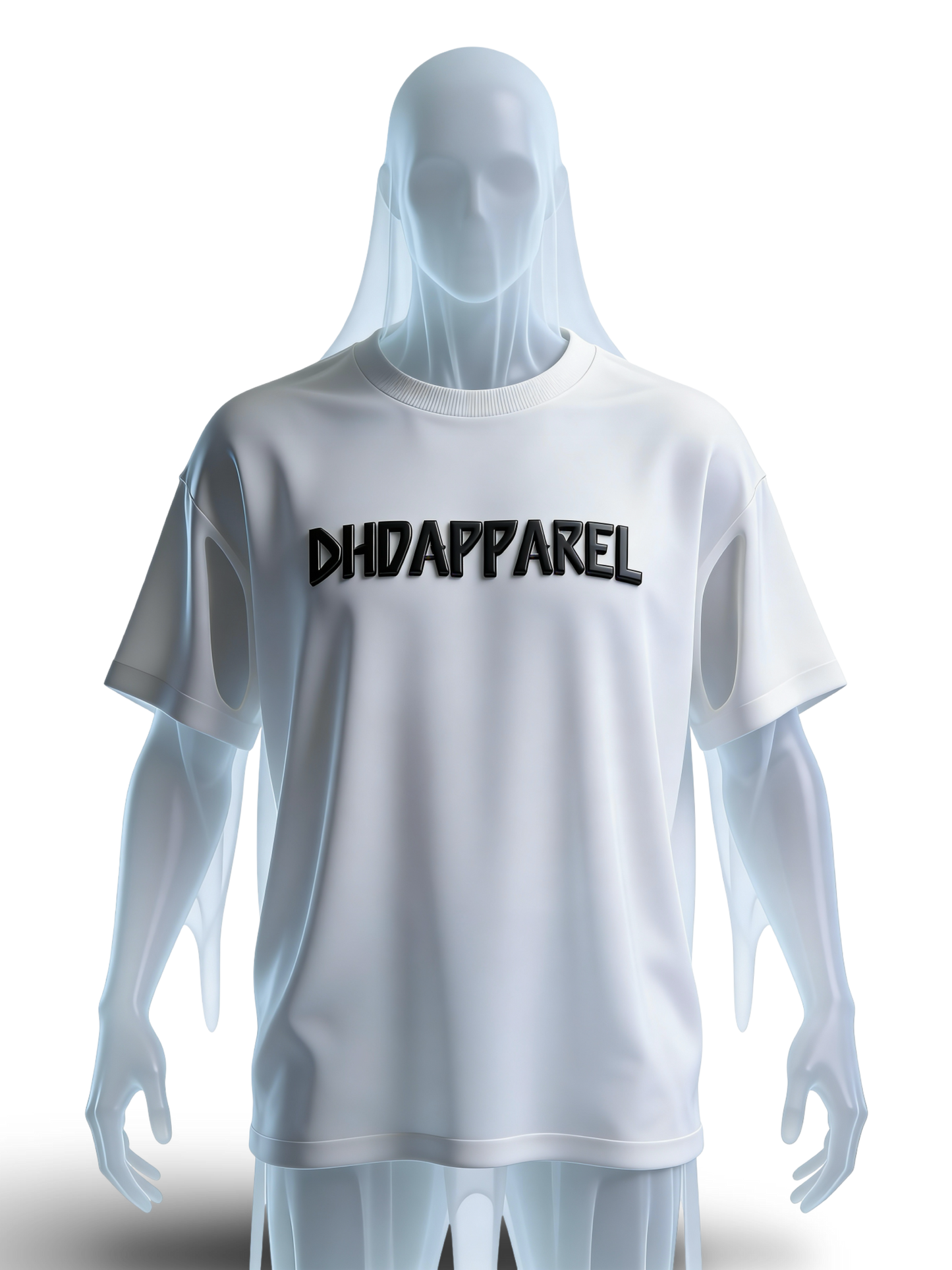 Dhdapparel white 71 Drop-shoulder T-shirt